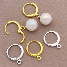 6pcs 13x16mm Minimalist Copper Plated 18k Gold Thick SilverWhite Gold Clasp Connectors Loop DIY JewelryFindings For Bracelet Necklace EarringCrafting - Multicolor - View 5
