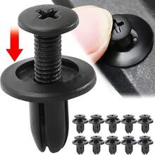 100pcs Large Capacity Car Fastener Clip Set, Covers Fender Rivets, Body Push Clips, Bumper, Door Trim Panels And More. Sturdy And Durable, Easy To Install And Remove Without Damage, Meets Various Car Body Repair And Replacement Needs, Essential Tool Kit For Car Maintenance. - 100pcs 6mm Fixing Clips - View 8