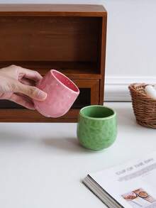 1件/2件/4件 岩石紋理陶瓷咖啡杯 手捏墨染飲水杯 抹茶茶杯 小容量 適合居家日常使用 下午茶 花茶 黑茶杯 送禮 節日裝飾 - 彩色 - 查看 11