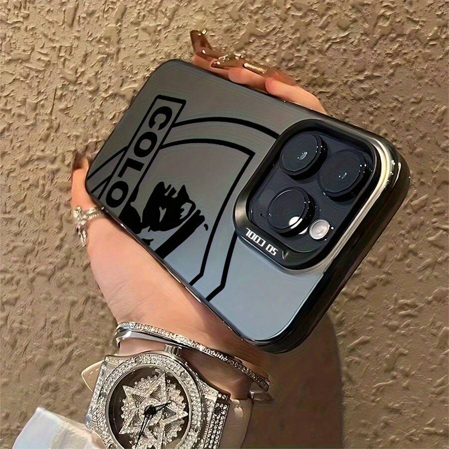 Funda para Teléfono - La Funda Creativa con el Logotipo del Equipo Koloko es Adecuada para iPhone 16, 15, 14, 13, 12, 11, Pro Max, XR, XS Max, 8, 7 Plus, con una Cubierta Trasera Mate a Prueba de Golpes - Negro - Ver 1