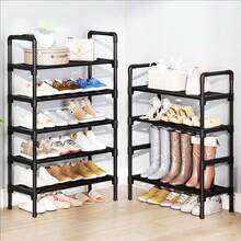 1 Set Fashionable & Elegant Multi-Functional Shoe Rack, Minimalist Multi-Layer Home Shoe Rack, Entryway Furniture, College Dorm Simple Shoe Rack, Space-Saving Shoe Rack, Shoe Cabinet Entryway, Suitable For Storing Various Styles And Sizes Of Shoes, Umbrellas And Bags, Economical & Practical Multi-Functional Shoe Cabinet, Suitable For Home Essential Shoe Rack Storage, Also Suitable For Shoe Store Shoe Rack Storage, Applicable For Autumn Promotion And Christmas Events - Black - View 3