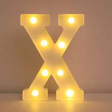 16cm 家居裝飾白色發光 A-Z LED 字母燈,電池供電,臥室裝飾字母夜燈,婚禮裝飾,生日派對裝飾,女孩房/兒童房裝飾字母燈,節日居家酒吧裝飾字母燈,字母燈 - 21cm白色 - 查看 21