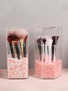 Automatic Makeup Brush Storage Box,Cosmetic Display Box,Dust-Proof Makeup Brush Storage Box,Transparent Cosmetic Storage Box,Used For Storing Eyeshadow, Lipstick And Makeup Brushes. - Multicolor - View 10