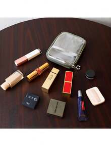 Easy Storage Small Pouch Coin Lipstick Data Cable Organizer Bag Portable Mini Travel Makeup Bag Transparent Makeup Bag Hot Large Capacity Makeup Bag Toiletry Bag - Multicolor - View 8