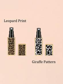 5ml Leopard Print Texture Square Perfume Refillable Bottle, Portable Refillable Perfume Spray Bottle, Leopard Print Mini Travel Spray Bottle, Perfume Storage Bottle, Summer Refillable Bottle, Refillable Bottle, Easy To Carry, Travel Essential, Gift For Friends And Family - Multicolor - View 23