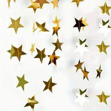 33pcs/Set Glitter Star Paper Bunting Banner - Hanging Decor Star Tassel Double-Sided 2026 Graduation Decoration Suitable For Wedding Birthday Holiday New Year Party Decoration - Multicolor - View 10