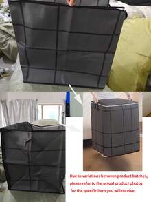 Large Capacity Foldable Clothes Storage Box With Handles, Suitable For Bedroom And Closet, Reinforced Portable Bedding Storage Bag, Space-Saving Closet Organizer - Multicolor - View 6