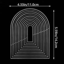 1pc Basic Geometric Frame Metal Carbon Steel Cutting Dies For DIY Embossing And Cutting, Suitable For Scrapbooking, Card Making, Photo Albums And Craft Decoration - C-Silver - View 19