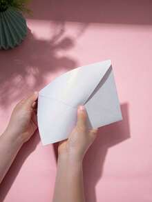 25pcs - Minimalist Pearl White A7 Envelopes With Stickers. These Minimalist Pearl White Envelopes Are Perfect For Handwritten Birthday Wishes, Thank You Cards, Invitations, Weddings, New Year Greetings, Father's Day Handwritten Cards And Business Letters. - Pearl White - View 6
