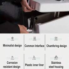 Drill-Free Toilet Sprayer Installation Bracket, Toilet Sprayer Holder Above Water Tank, Universal Bathroom Toilet Sprayer Bracket Suitable For RVs And Homes - Support - View 8