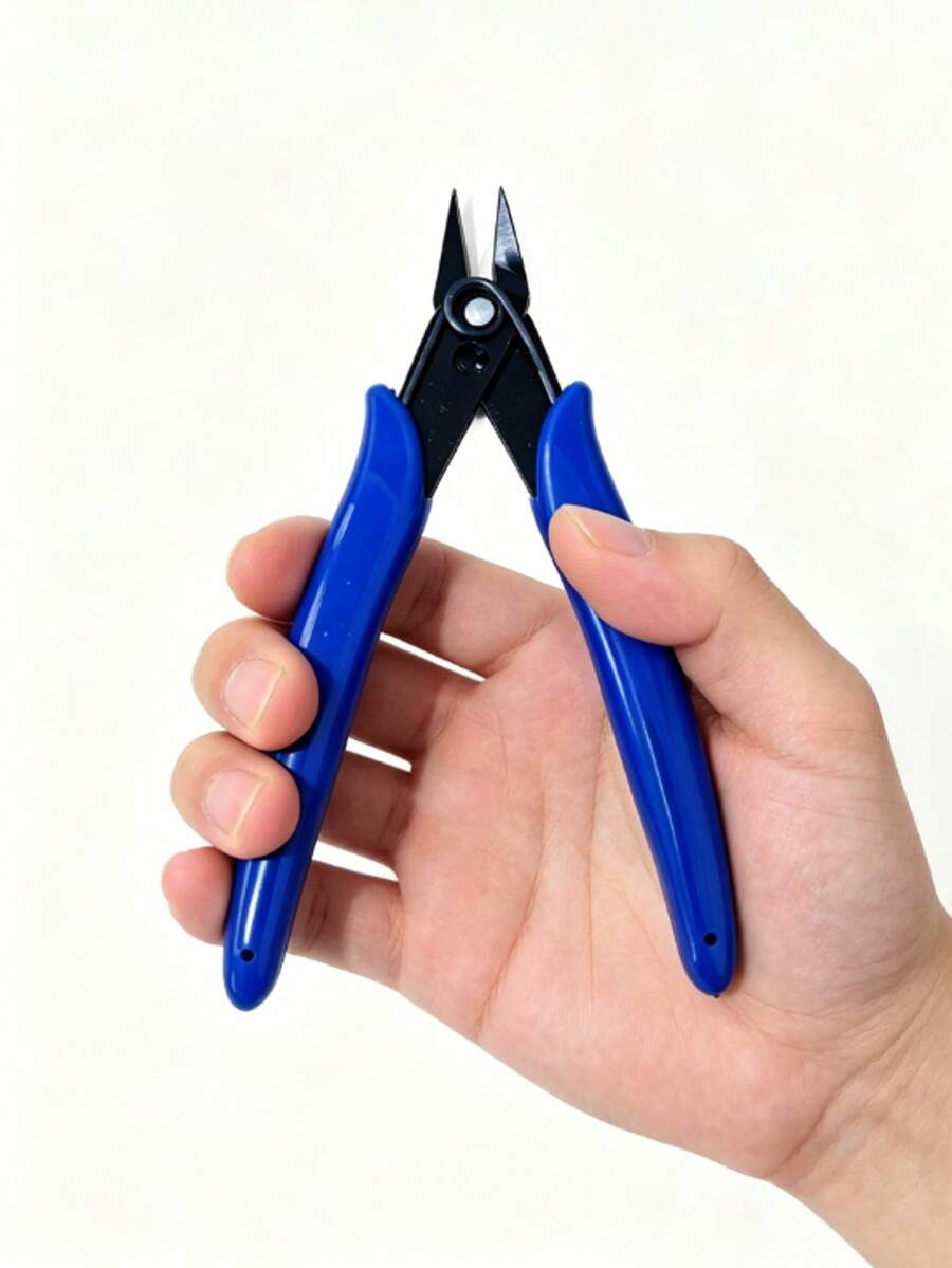 Precision Wire Cutter Electronic Pliers Mini Diagonal Cutter Plastic Part Scissors Electrician Wire Trimming Scissors With Lock DIY Manual Tool Pliers - A - View 1
