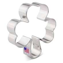 ''s Day Irish Shamrock Cutter - - 4 Inch - US Tin Plated Steel - inicial - Ver 1
