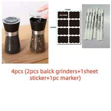 1/2/3/4pcs Manual Pepper Grinder,Pepper Grinder, Suitable For Home Or Kitchen, Home Decor, Party & Christmas Storage,Portable Kitchen Utensils Suitable For Outdoor Camping, Tent Travel, Hiking, Barbecues And Home Kitchens. (Random Color) - Multicolor - View 22