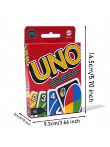 Mattel 1Set UNO Officially Licensed Board Games UNO Card Classic Colour & Number Matching Card Transformers Card Fun Game For Family And Friends 112 Cards Customizable & Erasable Wild Special Action Cards Family Birthday Party Christmas Festivals Gift - Multicolor - View 2