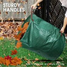 1pc Large Capacity Thickened Garden Leaf Collection Bag, Outdoor Yard Foldable & Trash Bag, Durable Garden Cleanup Storage Bag - A - View 4