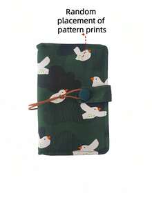 1pc Portable Notebook With Cord, Thicker Paper For Easy Writing, Cartoon Pattern, Loose-Leaf Memo Pad - B - View 15