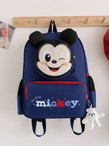 Disney 1個迪士尼青少年背包，校園背包，米老鼠背包，適合男孩與女孩，文具收納袋，旅行袋，可愛收納袋，時尚旅行袋 - 彩色 - 查看 16