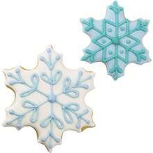 SET DE CORTADOR DE GALLETAS - COPO DE NIEVE - INVIERNO - Dos 2 piezas: 6.4 y 9cm - - Acero Estaado Norteamericano - inicial - Ver 3