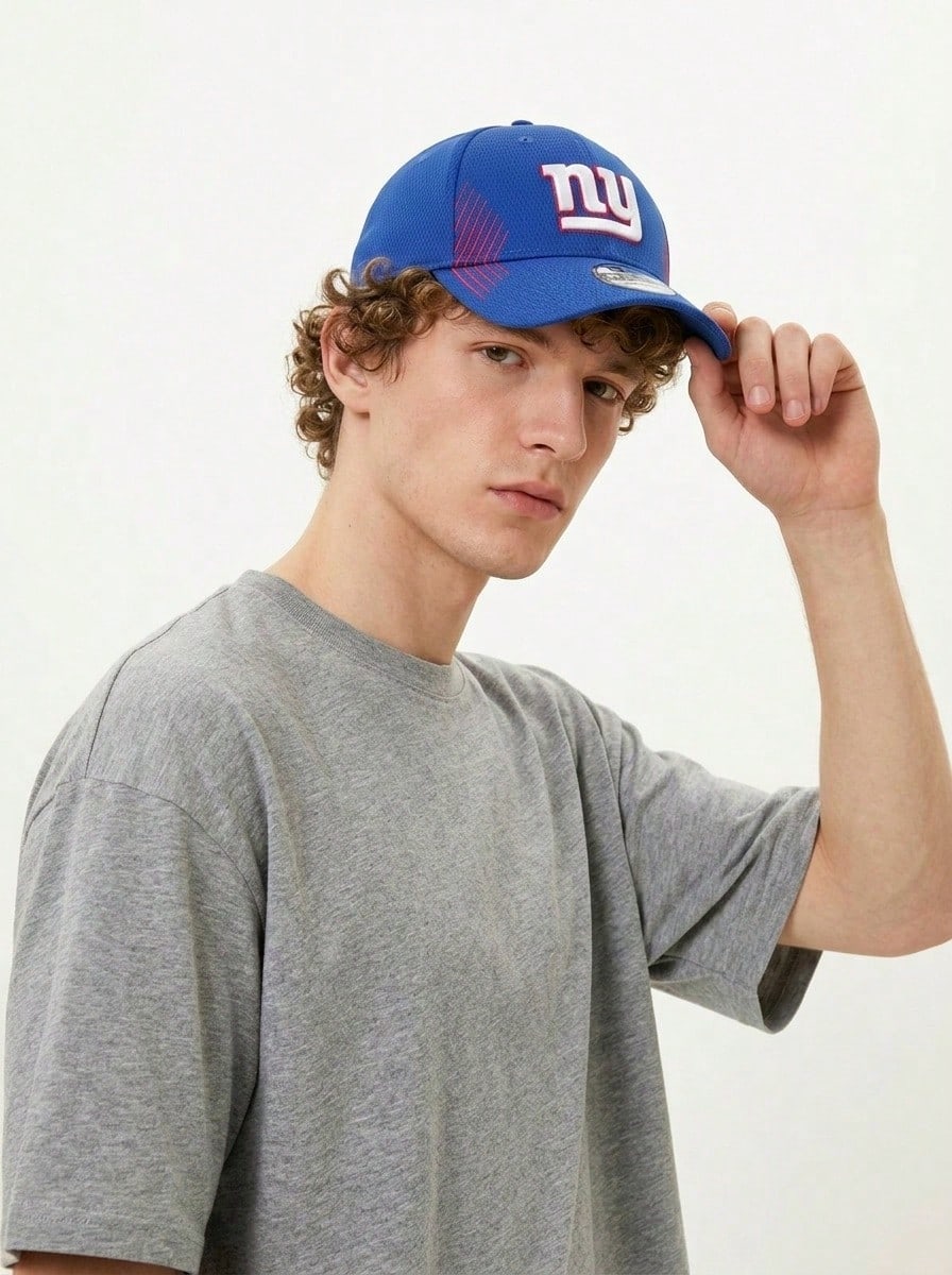 New Era 59FIFTY Sports Caps Classic Fit Breathable Embroidered Daily Beach Running Blue 10617624 - Blue - View 1