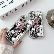 Tema de boxeo rojo y azul de Joe Yabukifunda de teléfono Fundas compatibles con ,Apple,VIVO,OPPO,,, y Honor.Fabricadas en silicona TPU,ofrecen protección contra golpes y caídas. - Plateado - Ver 6