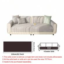 SANMOSPIN 1 Buah Bantal Sofa Sutra Es Musim Panas, Bantalan Kursi Sofa Sutra Pendingin, Penutup Sofa Anti Selip, Tersedia Berbagai Ukuran untuk Sofa 1/2/3/4 Dudukan, Dapat Dicuci, Cocok untuk Berbagai Suasana Dekorasi Rumah - Grey - View 12