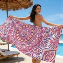 1 buah Handuk Pantai Mikrofiber Motif Lumba-lumba 3D Realistis, Cepat Kering, Tahan Pasir, Sangat Menyerap, Handuk Renang, Selimut Pantai Persegi Panjang Besar untuk Liburan Musim Panas, Kolam Renang, Perjalanan, Berkemah, dan Mandi - MultiWarna - View 8