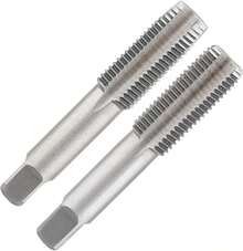 Qjaiune 2pcs M18x1.5 Tap, M18 Metric Thread Tap Right Hand Thread Tapping Tool, HSS Thread Milling Taps (M18 X 1.5, Taper &Amp; Plug Tap) - ColorG - View 1