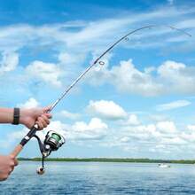 And Rods, Strong CarbonandGlass Composite Fishing Rod With Stainl Steel Line Guides For Bass, Trout, Panfish, Catfish - Spinning - View 6