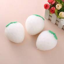 Color-Changing Strawberry Squishy Stress Relief Toy, Realistic Fruit Toy, Stress Relief Toy, Birthday Party Gift, Classroom Prize, Christmas Gift Filler, Slow Rebound Stress Relief Decor, Desktop Decoration Squishy - Multicolor - View 5