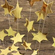 33pcs/Set Glitter Star Paper Bunting Banner - Hanging Decor Star Tassel Double-Sided 2026 Graduation Decoration Suitable For Wedding Birthday Holiday New Year Party Decoration - Multicolor - View 8