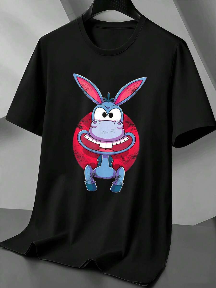 T-shirts i stora storlekar för män - Svart - Visa 1
