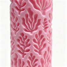 Ocean Forest Ocean Pattern Clay Embossing Texture Roller – DIY Pottery Handmade Rolling Tool, Suitable For Polymer Clay, Ceramic Art, Fondant, Cookie Dough, Soft Clay Embossing – Perfect For Coastal Forest Theme, Nature Lovers, Beginners And Professional Potters - Ocean Forest Pink - View 5