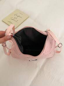 Large Capacity Korean Style Backpack New Crossbody Bag Fashion Versatile Commuter Shoulder Tote Bag - Pink - View 5