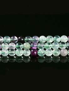 Natural Colorful Rainbow Fluorite Diy Beads Faceted Loose Accessories 4 6 8 10mm For Jewelry Making Bracelet Necklace Keychain Making Supplies - Magic Stone - View 3