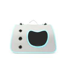 Pet Carrier With Window For Cats And Small Dogs, Breathable, Wide Handles, Ideal For Walks - Cadet Blue - View 1
