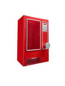 1pc Vintage Mini Candy Vending Machine - Battery-Free Retro Snack Dispenser, Perfect For Selling Chewing Gum, Gummy Candy, Chocolate And Mixed Snacks, Ideal Kitchen Countertop Accessory And Novelty Desktop Decor, No Battery Required, Manual Operation To Dispense Candy - Multicolor - View 8