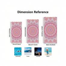 1 buah Handuk Pantai Mikrofiber Motif Lumba-lumba 3D Realistis, Cepat Kering, Tahan Pasir, Sangat Menyerap, Handuk Renang, Selimut Pantai Persegi Panjang Besar untuk Liburan Musim Panas, Kolam Renang, Perjalanan, Berkemah, dan Mandi - MultiWarna - View 3