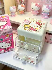 SANRIO 系列 My Melody、Kuromi、Cinnamoroll、Pom Pom Purin、Pochacc 桌面收納盒，多款可選，便攜防漏，亦適用於桌面裝飾與桌面展示架，適合辦公室，可愛風 - 彩色 - 查看 3