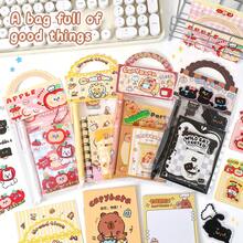 Office Stationery Supplies, Paper Notebooks, Neutral Ink Pens, Sticky Notes, Notebooks - Set - View 2