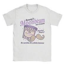 Benson Boones Print T-Shirt, Benny's Moonbeam Ice Cream Harajuku T-Shirts For Men And Women, Plus Size 3XL Crew Neck Cotton T-Shirts - 彩色 - 查看 1