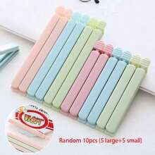 5/10pcs Food Bag Sealing Clips, Multi-Purpose Reusable Food Preservation Sealing Clips, Suitable For Various Plastic Bags And Snack Bags, Kitchen Storage Bags And Storage Bags, Kitchen Accessories, Random Color - / - View 14