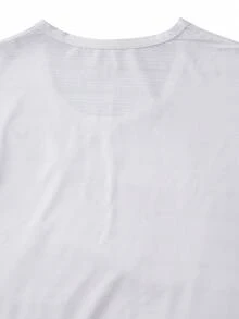 Norcotton Men's Mesh Sleeveless Tank Top, Stretchy Sports Top, Fitness Casual Versatile Tank - White - View 3