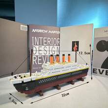 1800+PCS, Century Classic, Build Ship Model, Adult Building Block Gift, Mini Particle Assembly, ABS Material, Stress Relief Building Toy - Multicolor - View 2