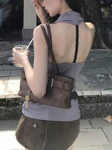 Women Tops - Purple - View 4