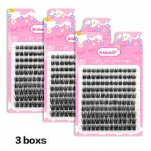 Waloshow 3D Natural Cluster False Eyelashes, 0.07mm Thick, 10-16mm Long, Mixed Set, 10 Rows D-Curl, Ultra-Lightweight Segmented False Lashes, Comfortable Wear, DIY Handmade, Easy To Create Delicate Eye Makeup, Suitable For Various Occasions Such As Parties, Daily Travel, Etc. Eyelash Cluster, False Eyelashes, Individual False Lashes, Fake Eyelashes - D - View 8