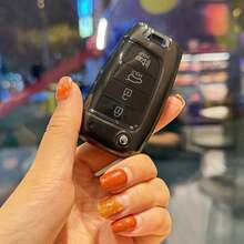 1個汽車鑰匙遙控器保護套，TPU材質，適用於現代 Tucson Sonata Elantra I40 Celesta I35 車型 - A - 查看 6