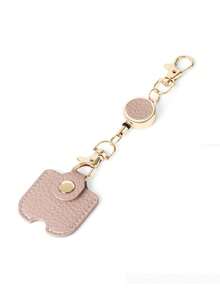1pc Cute Faux Leather Retractable Keychain, For Women, 11.81 Inch Stretchable Key Ring With Gold Buckle, Suitable For ID Badge, Car Keys And Handbag - Multicolor - View 10