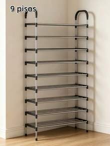 Shoe Rack Organizer 3/4/5/6 Levels - Silver - View 1