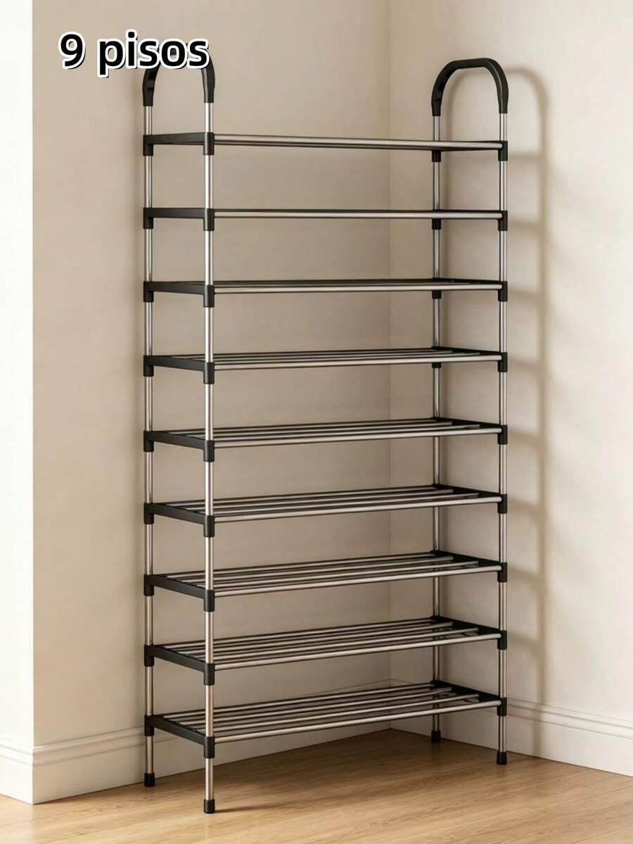 Shoe Rack Organizer 3/4/5/6 Levels - Silver - View 1