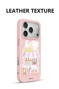Miffy Rabbit Phone Case, Simple And Fashionable Leather Texture Creative Phone Case, TPU Soft Shell Protective Cover For IPhone 17Promax 17pro 16Promax 16Plus, 15Plus, 15Promax, 14Plus, 14Promax, 13 Pro, 12 Promax, 13 14 - Pink - View 2